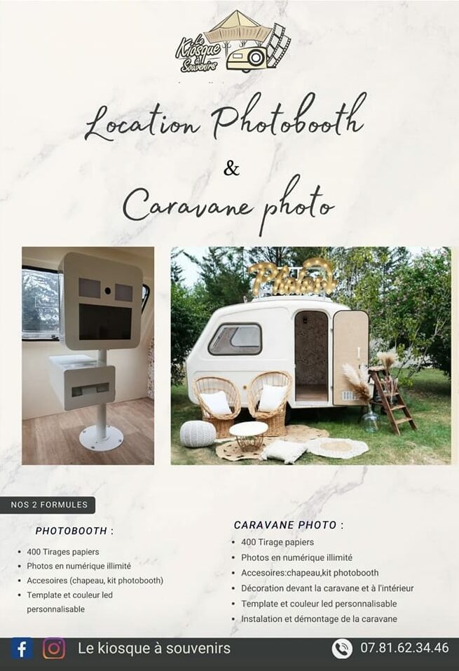 location photobooth caravane pau béarn